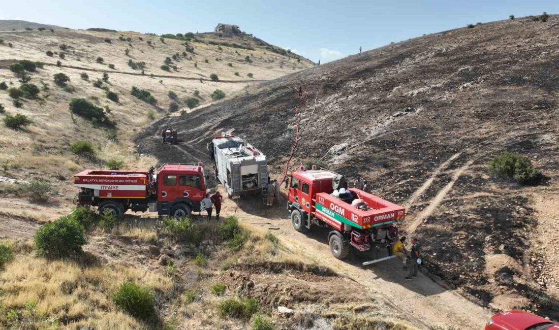 MALATYA’DA KORKUTAN ÖRTÜ YANGINI