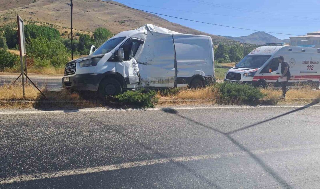 Malatya’da otobüs ile kamyonet çarpıştı, 1 yaralı